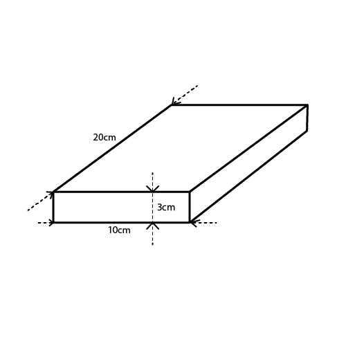 Dlažba obdélník - 20x10x3Kreslicí plátno 1-80